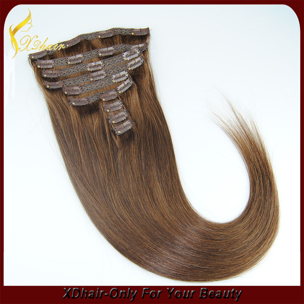 2015best verkopen Braziliaanse haar clip in hair extensions voor zwarte vrouwen