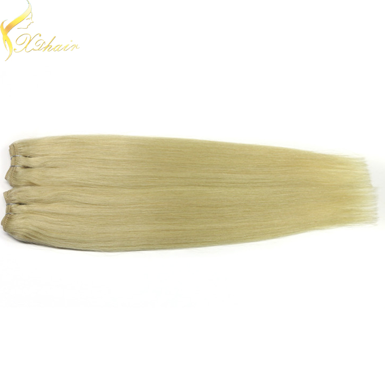 2016 Best selling china factory wholesale unprocessed 613 blonde hair weave 9a