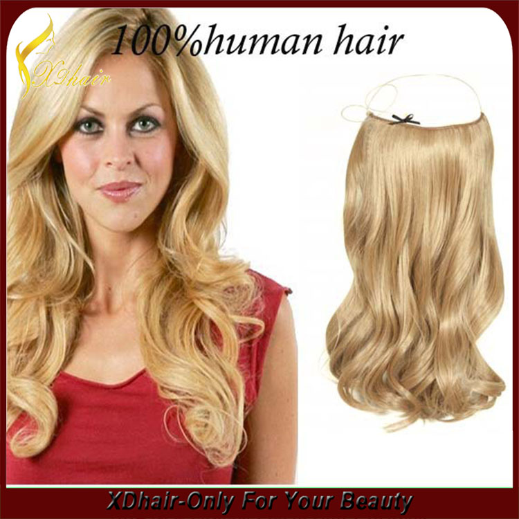 27/613# color hair extension fast shipping cheap 100% human hair flip in hair extension