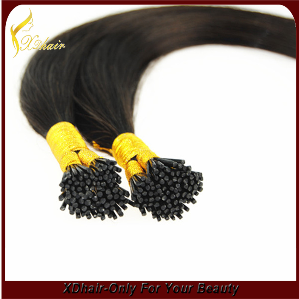 7a human hair extension silky straight i tip brazilian hair extension 100% human hair extension wholesale