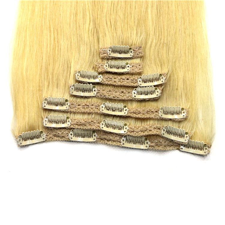 8A 9A 10A brazilian virgin clip hair extension whoelsale price clip in hair extension