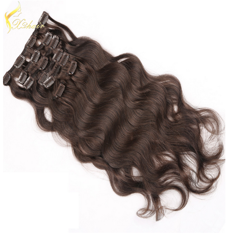 Alibaba Hair Wholesale India Human hair Extension Natural Indian Hair Clip In Hair Wholesale