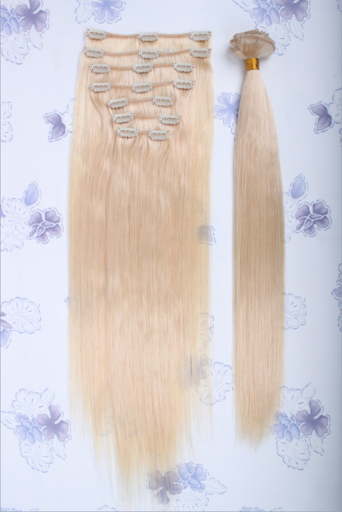 Alibaba supplier cheap 100% human hair clip in hair extension unprocessed peruvian clip in hair extensions for black women