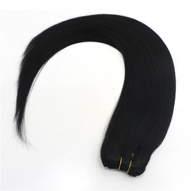 Aliexpress china high quality tangle free 100% Brazilian virgin remy human hair weft double weft silky straight wave hair weave