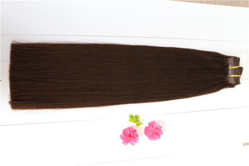 Best Selling In America 180g Indian Remy weft clip in hair extensions