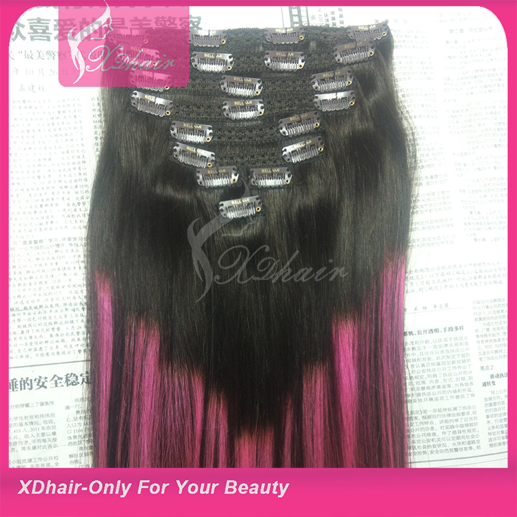 Best Selling direct factory Remy Hair human hair Clip in Hair Extension walmart hair