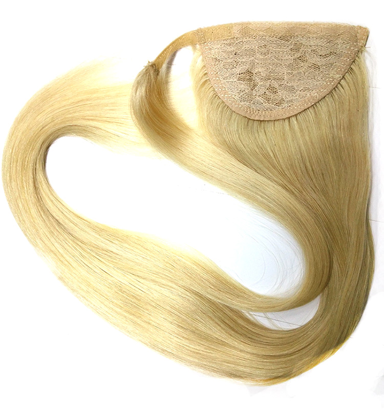 Best quality human hair ponytail virgin remy top hair piece