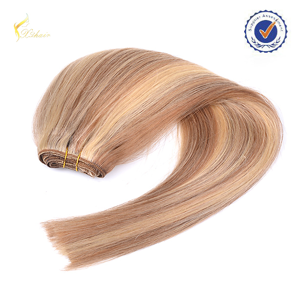 Best selling double weft double drawn cheap virgin remy wholesale cheap 180g clip in hair extensions