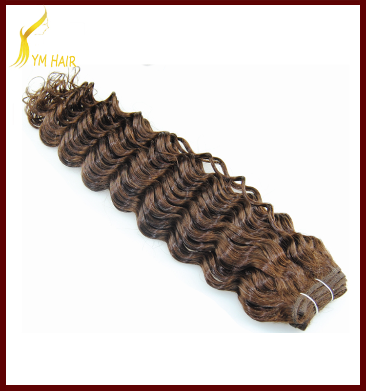 Best selling high quality cheap price 100% Brazilian hair weft deep wave double weft hair weave