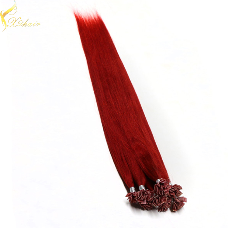 Best wholesale websites 100% remy cuticle tangle free 0.5g flat tip hair