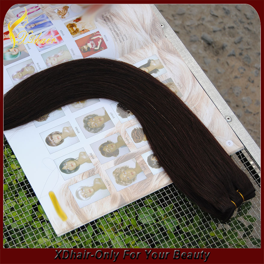 Cheveux raides Cheveux de Brésilien de Vierge Extension 6A, 30 pouces remy trame de cheveux humains, 100% de Brésilien de Vierge Hair Weave