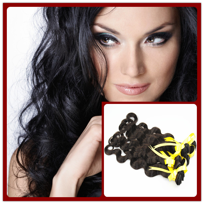 Brazilian human hair 12"-28" Natural Color- Kinky Curly -wave extensions
