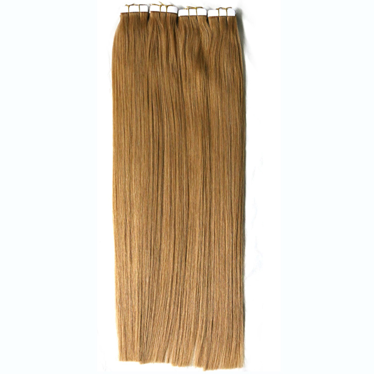 Brazilian human hair mixed color 8"-30"adhesive tape hair extension