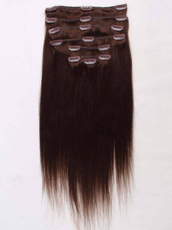 Cheap 100% human hair clip in hair extensions for african american clip in hair extensions for black women