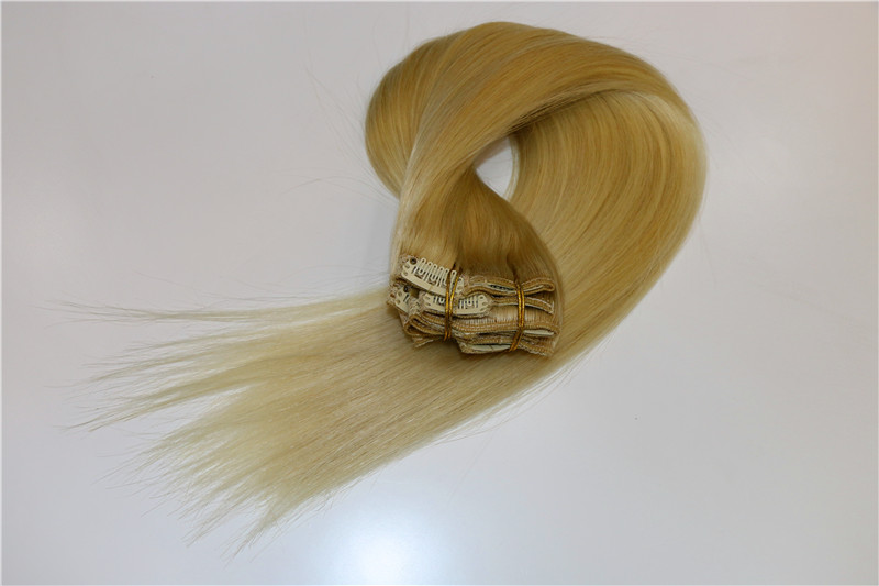 Cheap 100% remy indian human hair body wave clip in hair extension