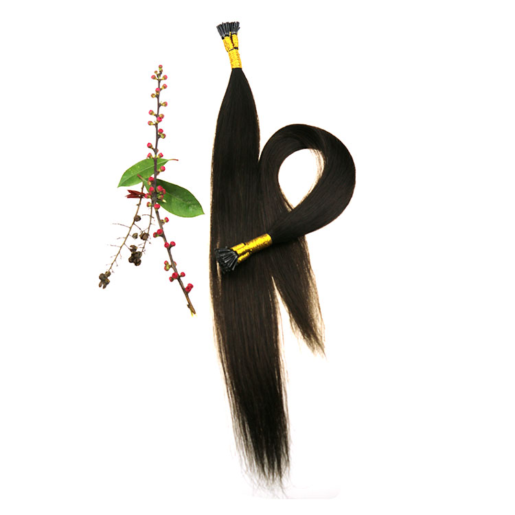 Cheap Brazilian hair kinky straight no tangle no shedding dyed and ironed well itip hair extensions