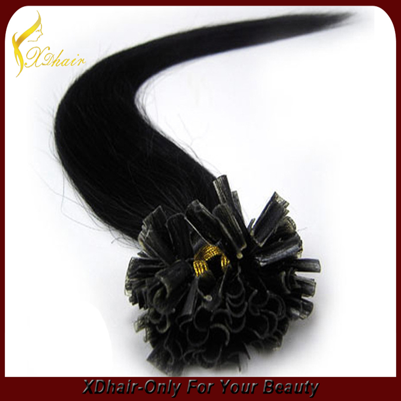 Cheap Buy Directly from Factory in China U tip Hair Extension 1g #1 18''