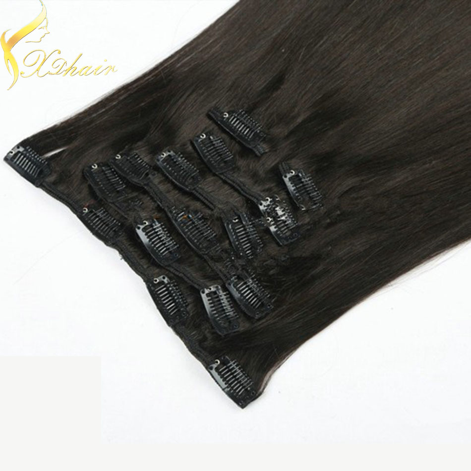 China wholesale New arrival best selling high quality 7A clip in hair