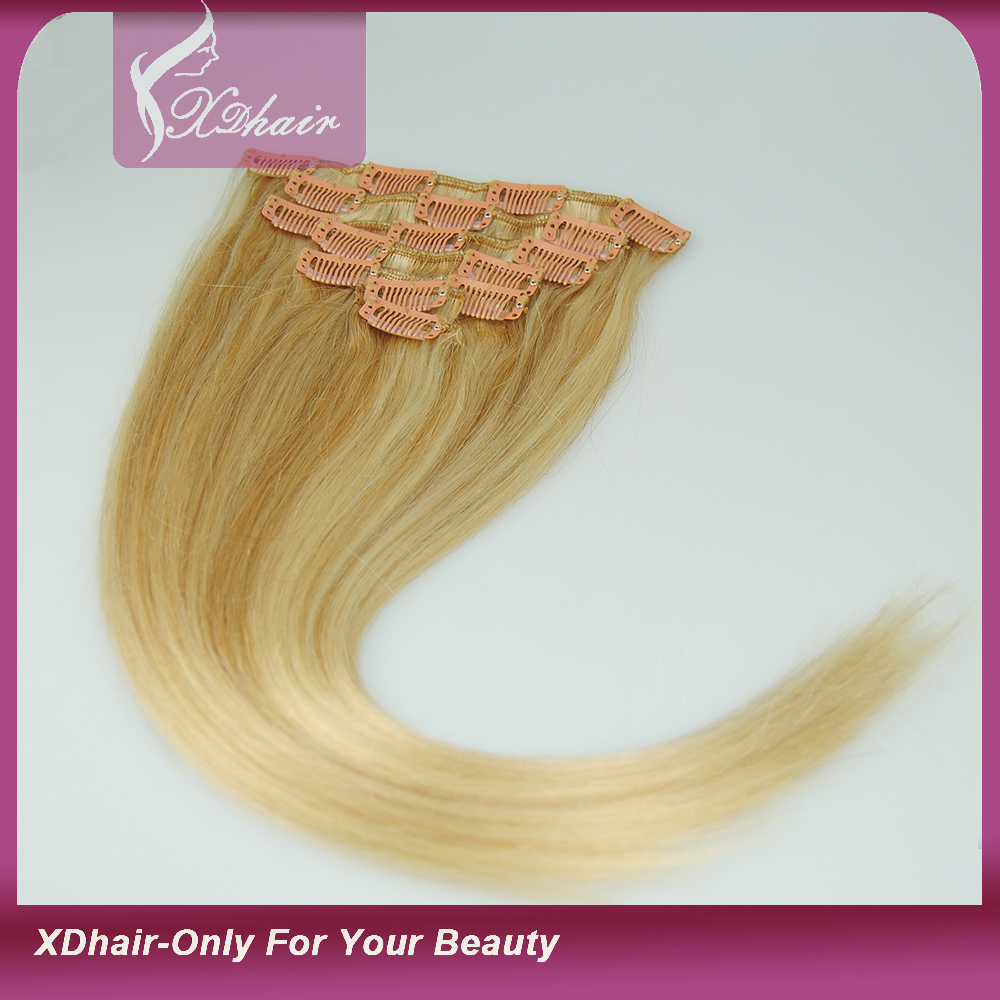 Clip in Hair Extensions 100% Human Hair High Quality Cheap Price Wholesale Alibaba Trade Assurance 160g