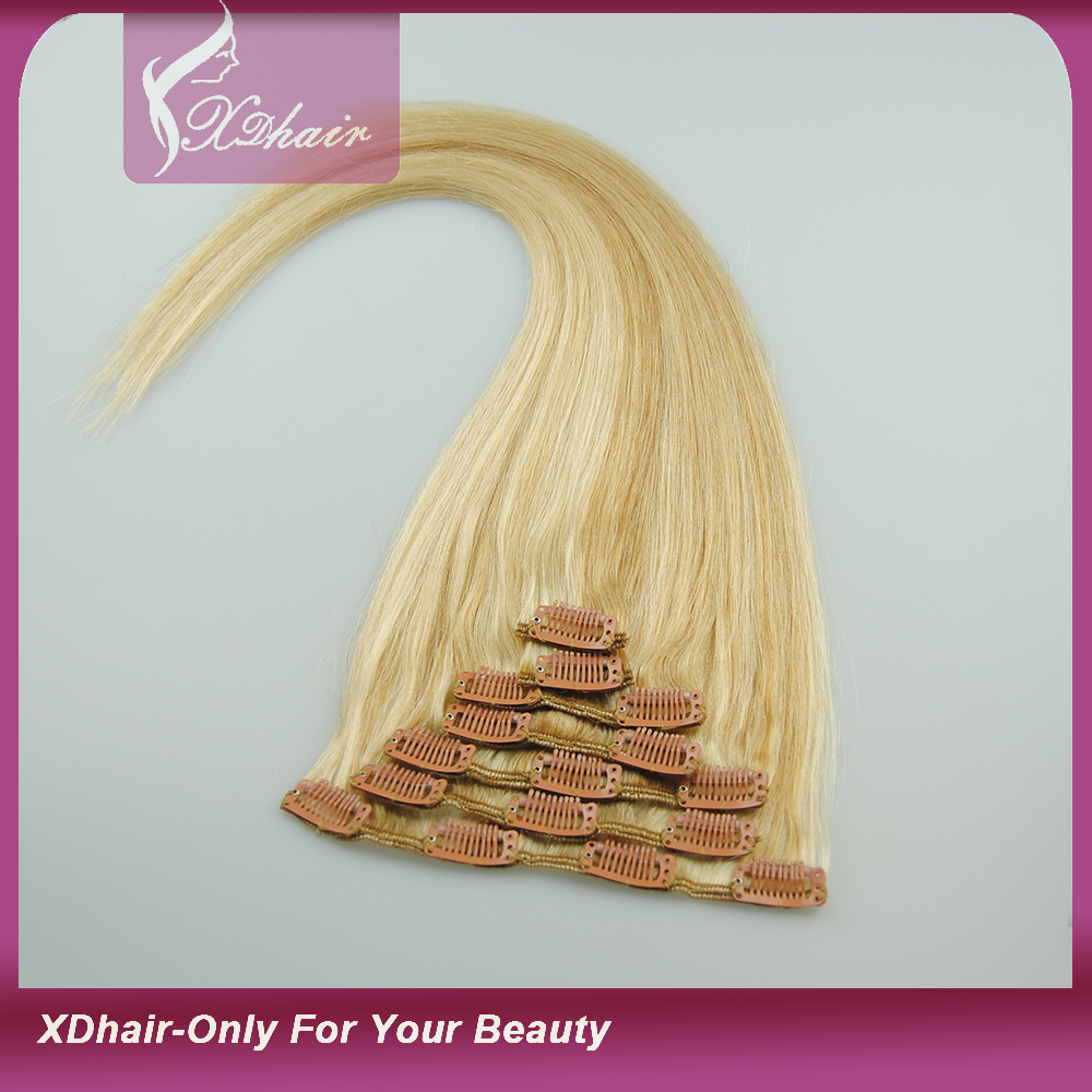 Clip in Hair Extensions 100% Human Hair High Quality Cheap Price Wholesale Alibaba Trade Assurance 180g