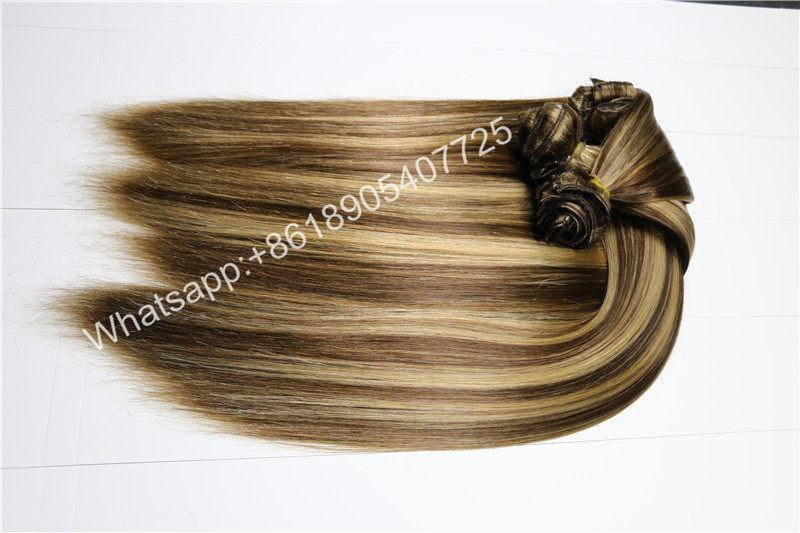 Clip in hair extension piano color
