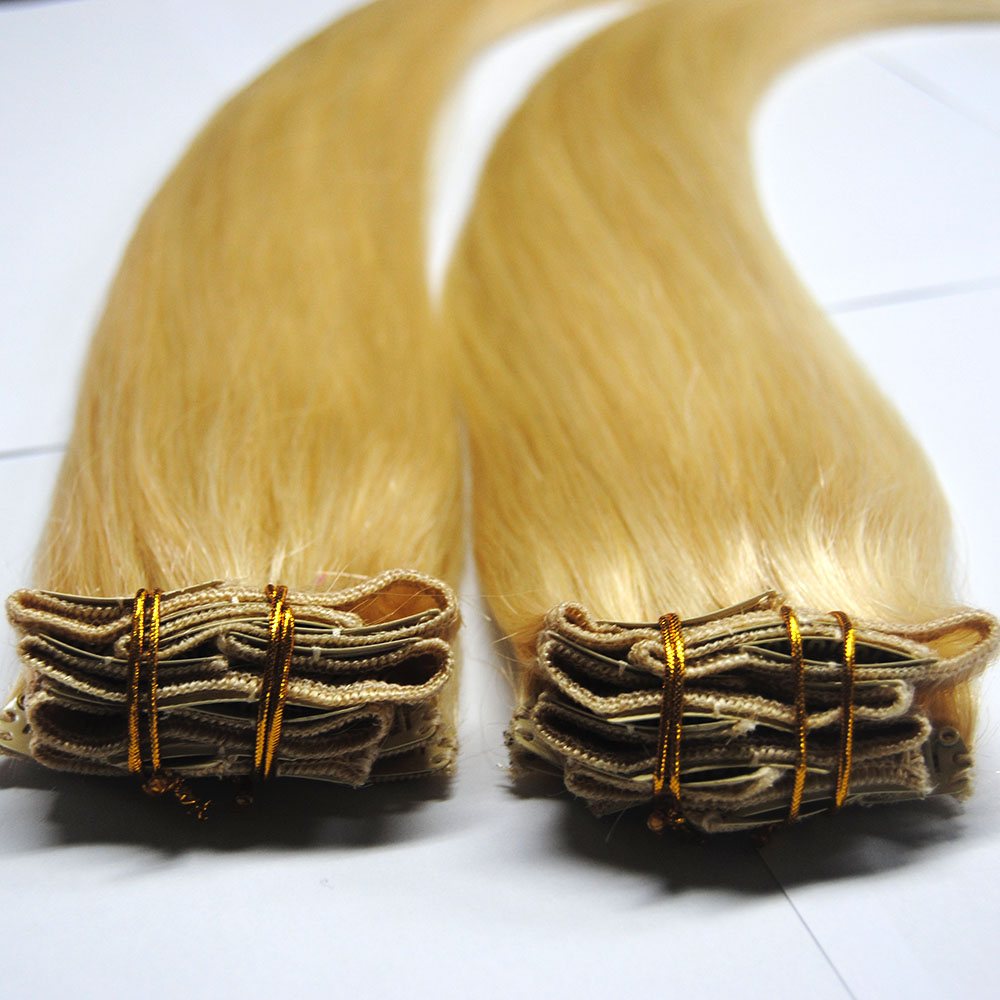Klipp in der Menschenhaarverlängerung indisches brazilain peruanisches Haar Neupreis 100 Menschenhaar