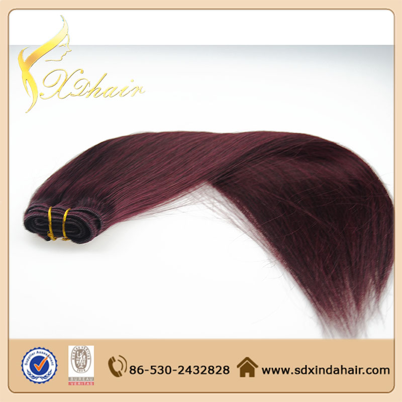 Double Drawn Human Hair 24 Inch Virgin Remy Brazilian Hair Weft
