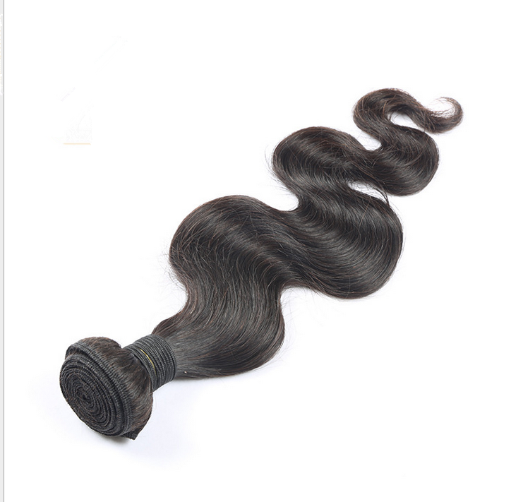 Double Machine Weft 100% brazilian body wave 8A grade 8-30 inch natural color human hair weft 100g per piece wholesale