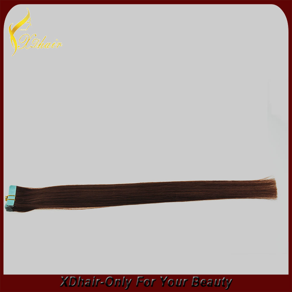 Double drawn low price tape in hair extentions