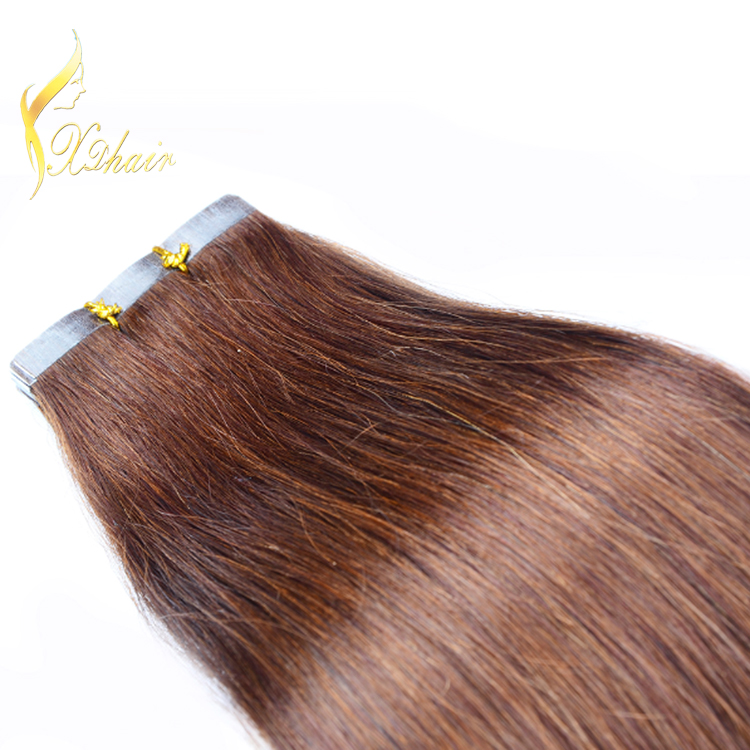 Double drawn tape hair extension indian remy 2.5g piece best glue tape hair