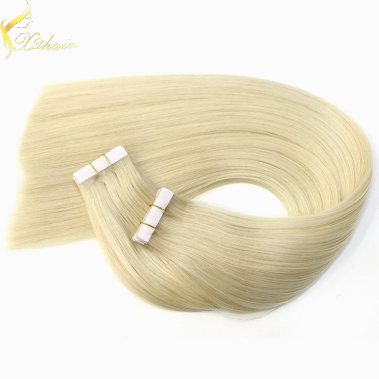 Double weft full cuticle wholesale virgin tape hair extension skin weft 2