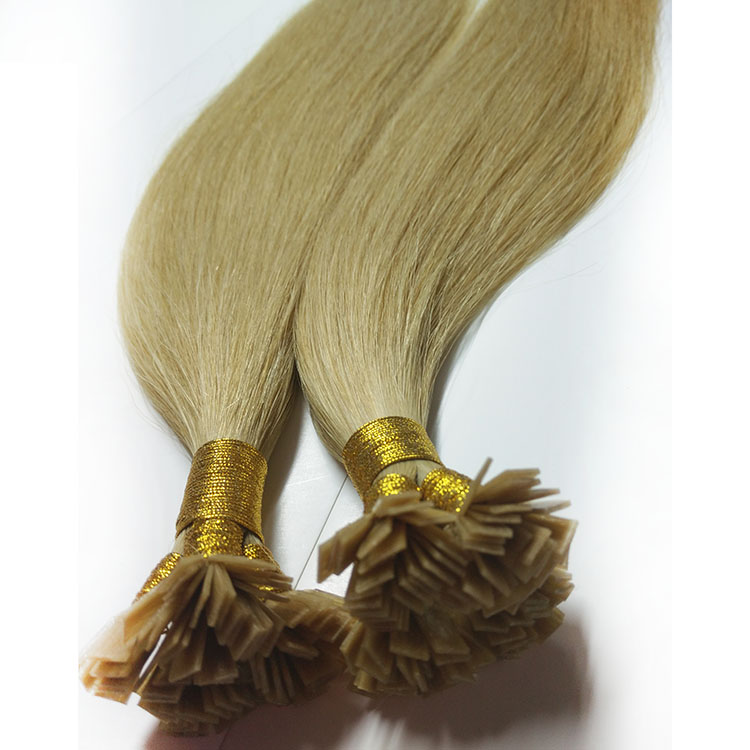 European human hair extension flat tip hair 1g strand cheap price hair in factory