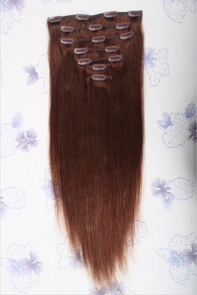 Factory Wholesale Remy Human Hair 120g 160g 180g 200g 220g 240g Clip In Brazilian Virgin Human Hair extensions