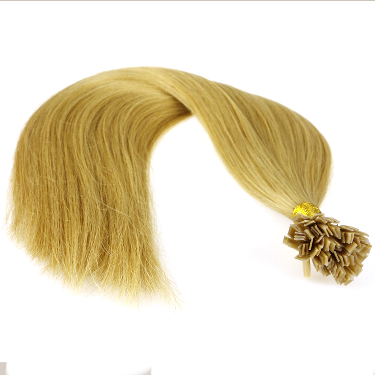 Factory hair wholesale top quality human hair last long flat tip hair extension