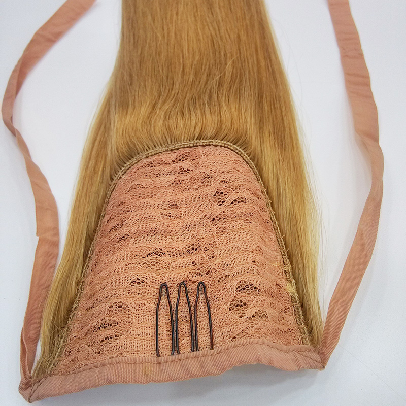 Factory price 6A grade virgin brazilian human hair ponytail extension