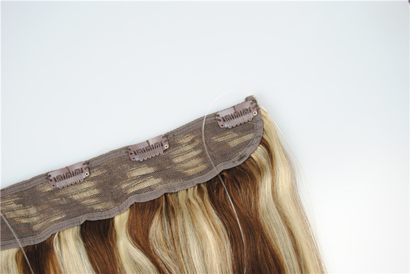 Factory supply stock human hair extension brown flip in human hair