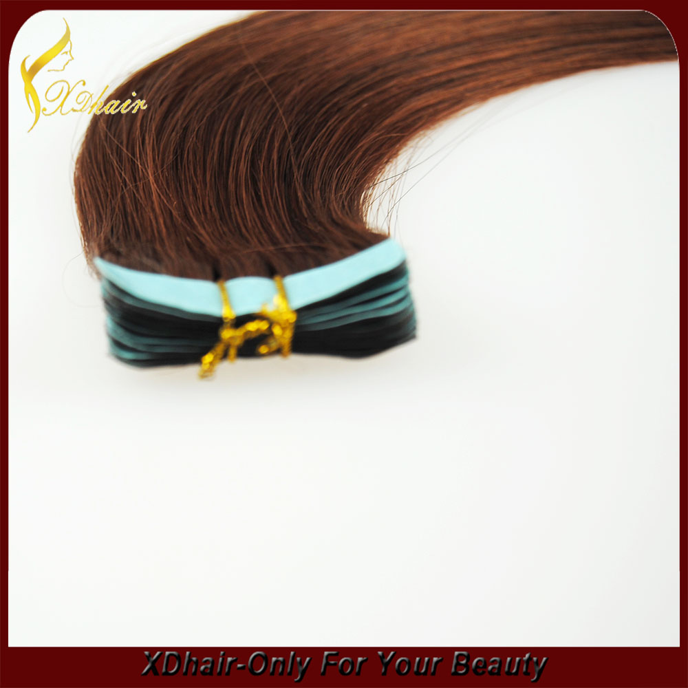 Fashion Brazilian Human Hair Different Colors Tape In Hair Extentions