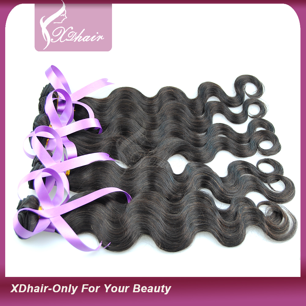 Schnell liefern 100% Echthaar Kein Ausblenden Hair Extension Doppel Weft Haar-Webart