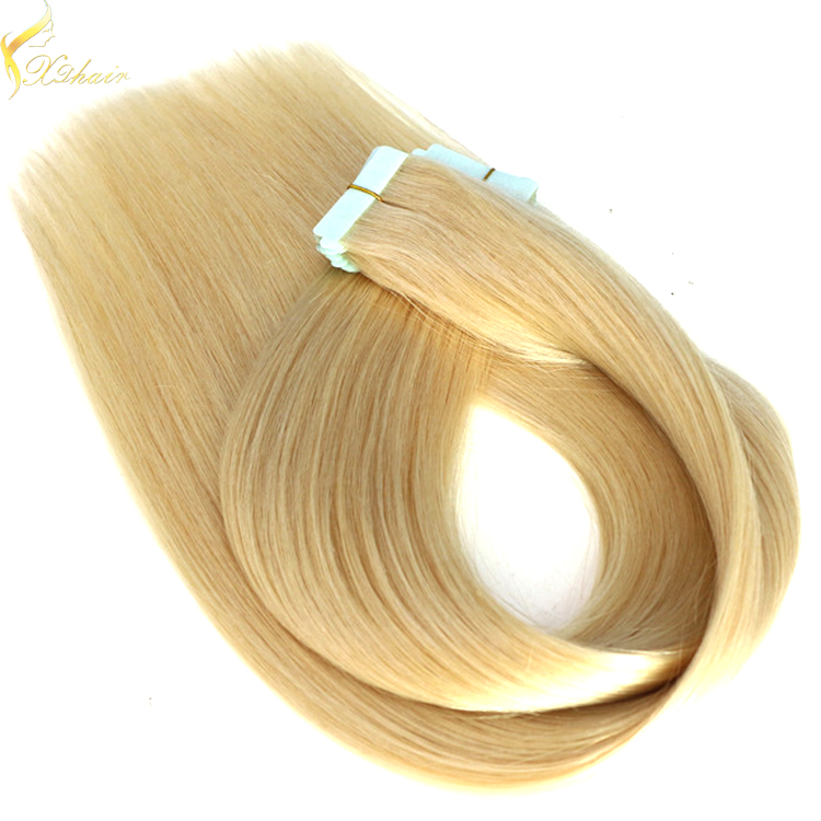 Fast ship large stock double drawn 100% human hair sticker hair tape