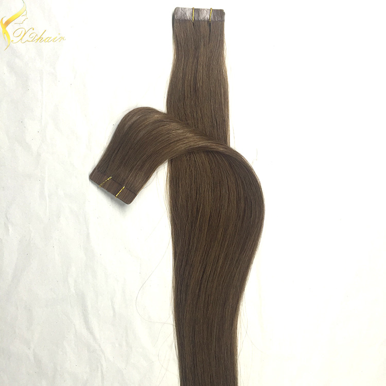 Fast ship large stock double drawn remy tape hair extensions new 2016