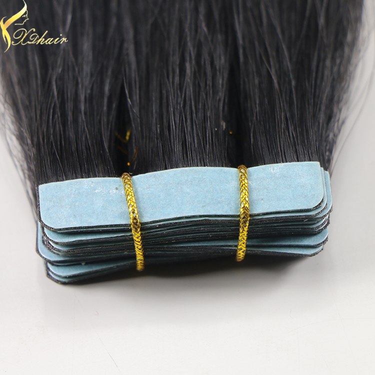 Fast ship large stock double drawn tape in hair extensions grade 7a