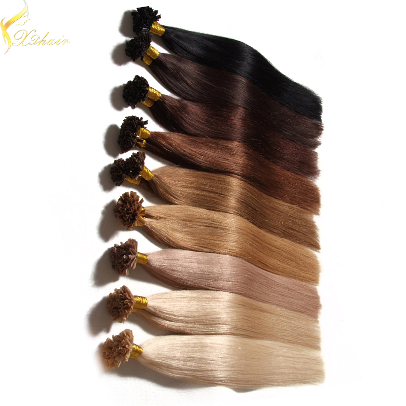 First selling human hair direct factory top quality u tip hair russian hair 0.5 g strands