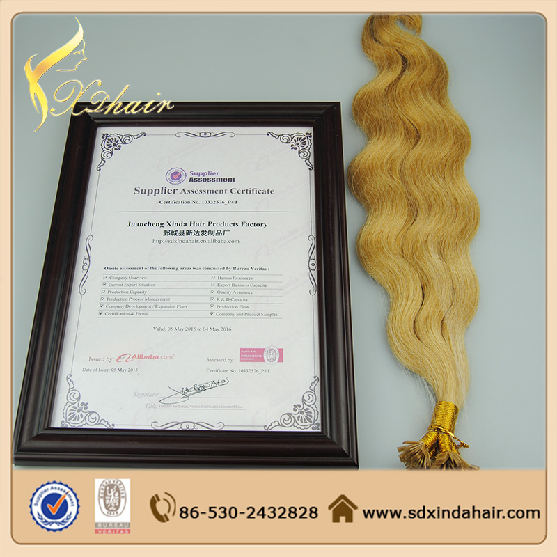 Full Cuticle Double Drawn Pre Bonded Flat Tip Hair Extension