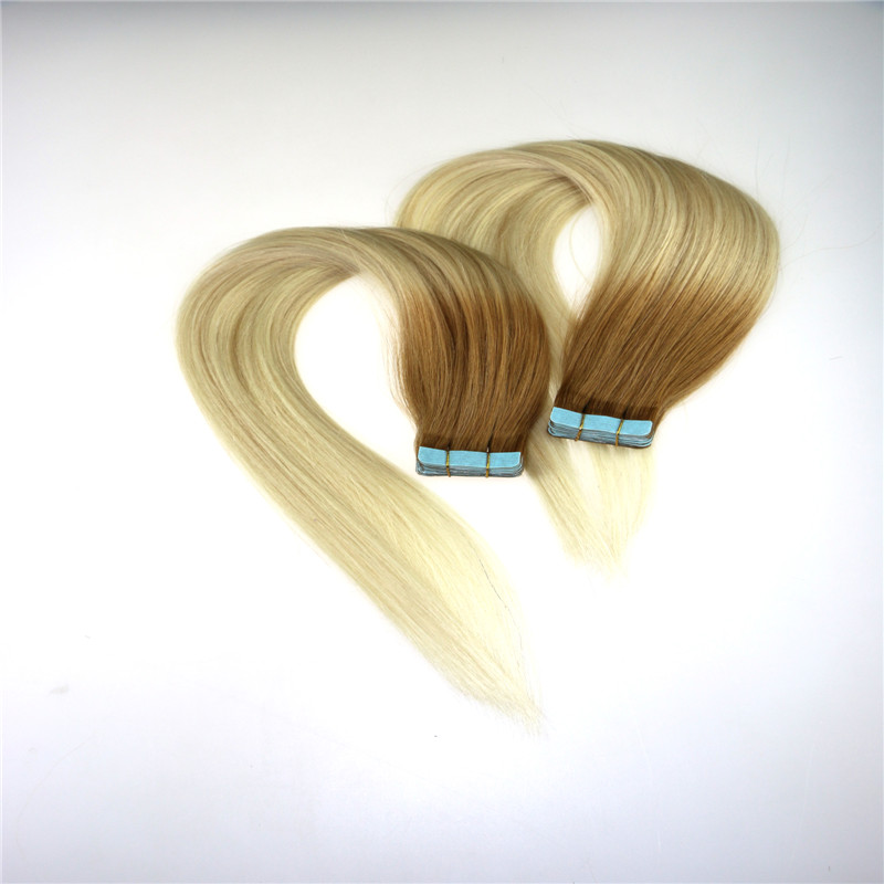 Gold Seller products wholesale 100% unprocessed ombre hair Pu Tape human hair extensions