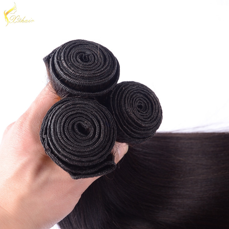 Good raw hair material virgin brazilian 24 inch human hair weave extension