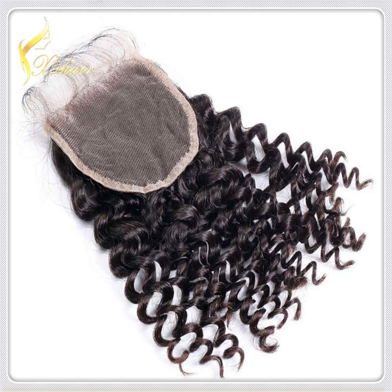 High Quality Curl Virgin Brazilian Hair Lace Closure Unprocessed Human Hair Closure