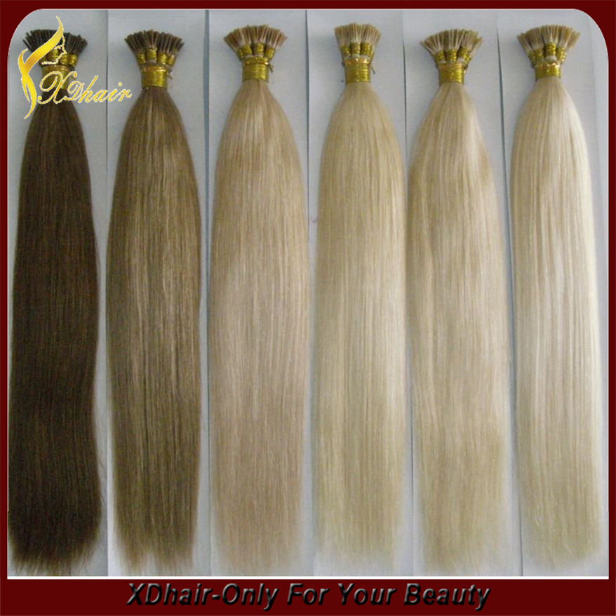High Quality I Tip 100% Virgin Indian Remy Hair Extensions Pre-bonded Hair Extension