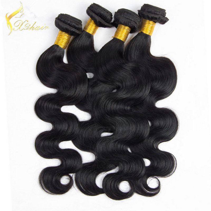 High quality double weft remy peruvian human hair weaving
