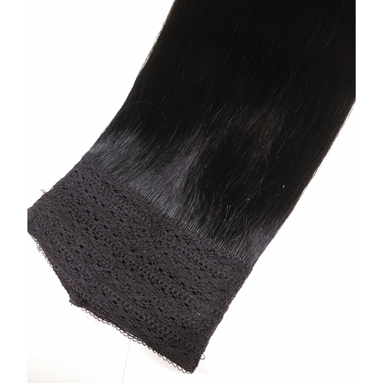 High quality peruvian huma hair extension lace flip in hair