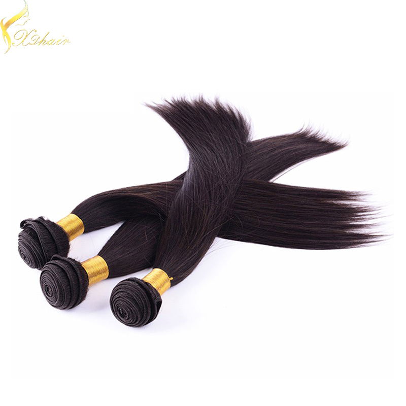 High quality raw unprocessed grade 8a hair weft hair extensions no shedding no tangle